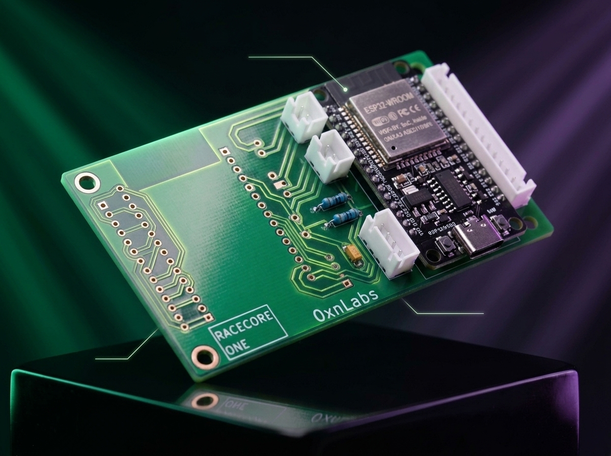 RaceCore One 3D PCB Architecture Render